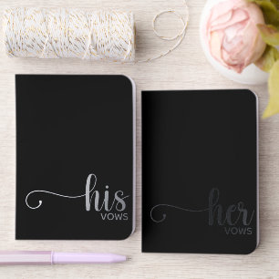 His Vows Her Vows With Love Heart Foil Vow Books