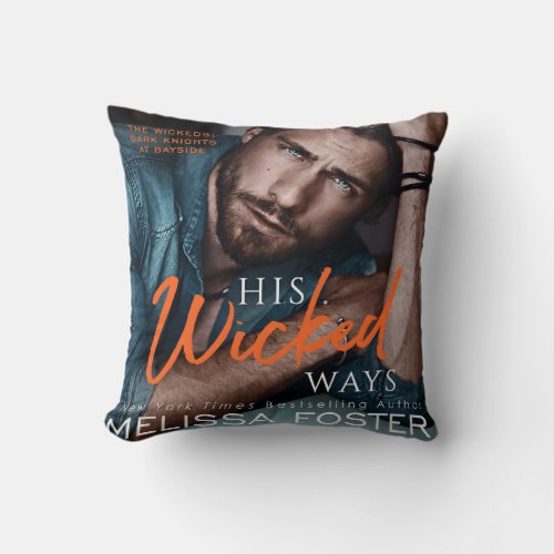 His Wicked Ways Throw Cushion