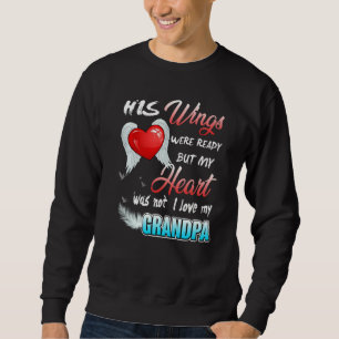 His Wings Were Ready But My Heart Was Not I Love M Sweatshirt