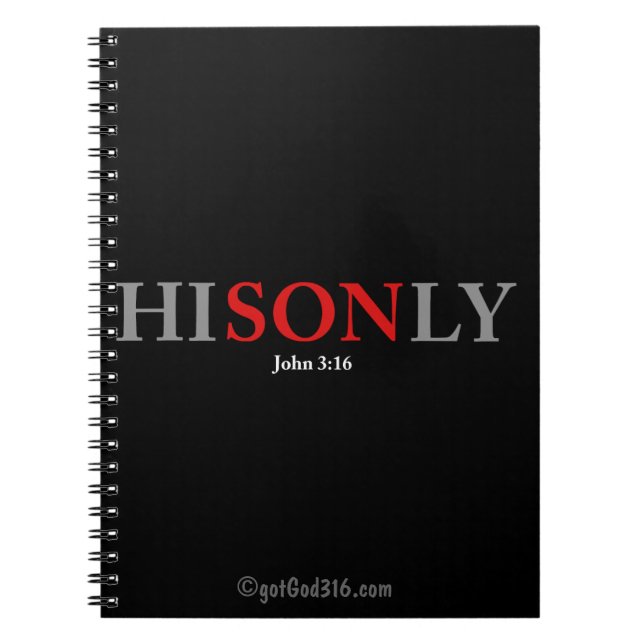 HISONLY gotGod316.com Notebook (Front)