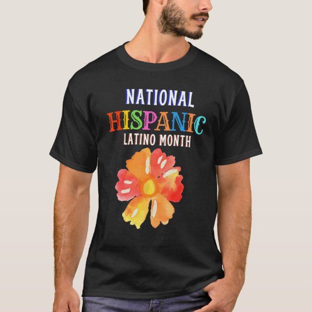 Hispanic Ceremony Month Prideful Latin Spanish Ami T-Shirt (Front)
