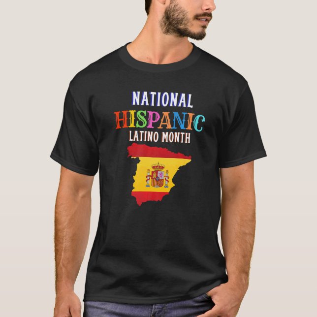 Hispanic Ceremony Month Prideful Latin Spanish Ami T-Shirt (Front)