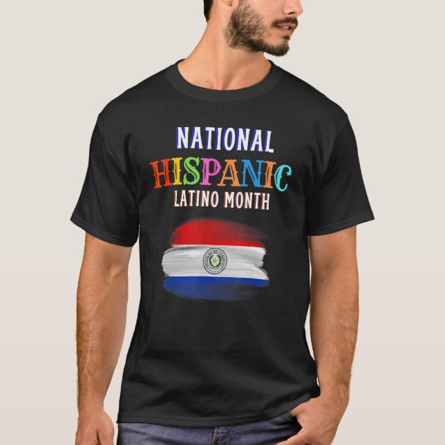 Hispanic Ceremony Month Prideful Latin Spanish Ami T-Shirt (Front)