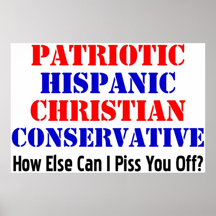 Hispanic Conservative Print