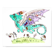 Hispanic folk art baby dragon