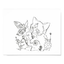 Hispanic folk art kitten color page