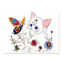 Hispanic folk art kitten