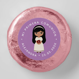 Hispanic Girl First Communion Mi Primera Comunion Dipped Oreo Cookie Favors