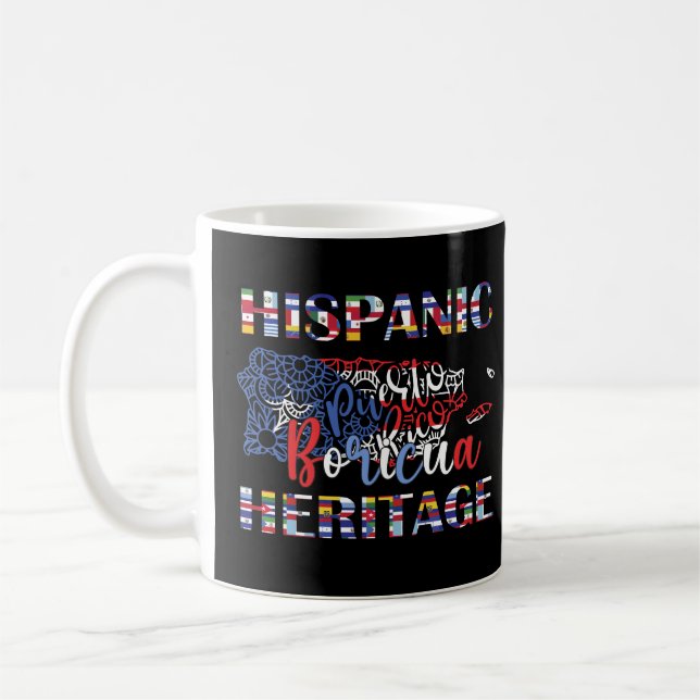 Hispanic Heritage Boricua Coffee Mug (Left)