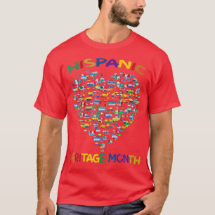 Hispanic Heritage Month 2021 All Countries flags C T-Shirt
