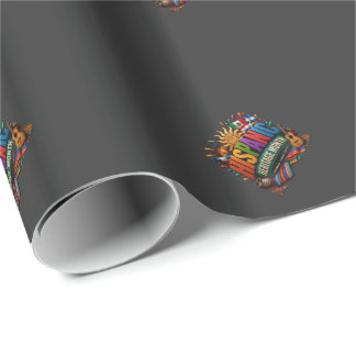 Hispanic Heritage Month 3D Colorful Cultural Pride Wrapping Paper