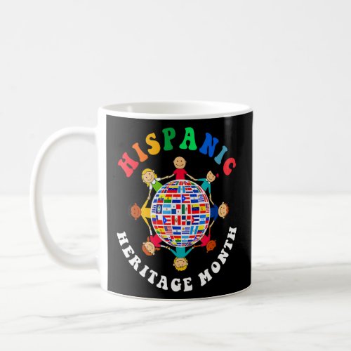 Hispanic Heritage Month All Countries Heart Hands  Coffee Mug