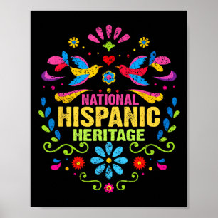 Hispanic Heritage Month All Countries Heart Hands  Poster