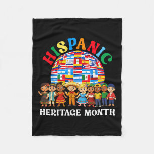 Hispanic Heritage Month All Latin Countries Boys G Fleece Blanket