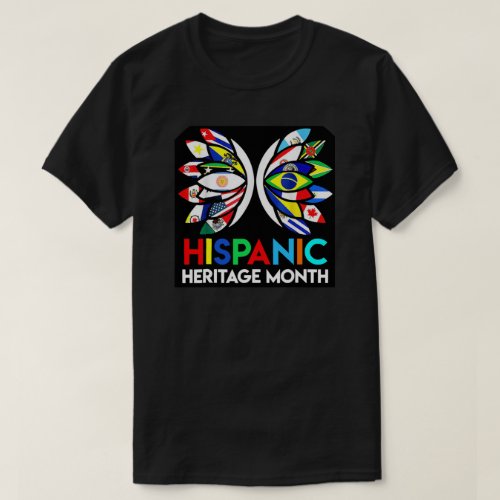 Hispanic Heritage Month Butterfly T_Shirt