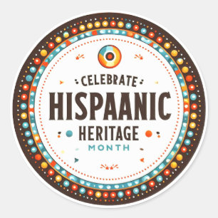 Hispanic Heritage Month Classic Round Sticker