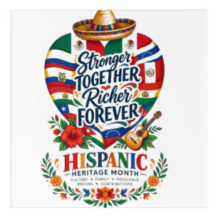 Hispanic Heritage Month Coastal Celebration Acrylic Print