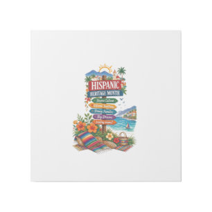 Hispanic Heritage Month Coastal Celebration Gallery Wrap
