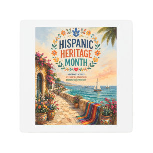 Hispanic Heritage Month Coastal Celebration Metal Print