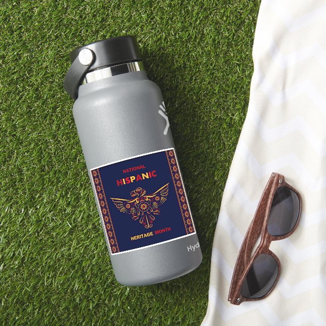 Hispanic Heritage Month Colorful Abstract Eagle Sticker (HydroFlask Insitu)