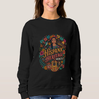 Hispanic Heritage Month Colorful Latin Folk Art Ce Sweatshirt