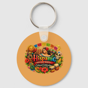 Hispanic Heritage Month Cultural Celebration Keychain