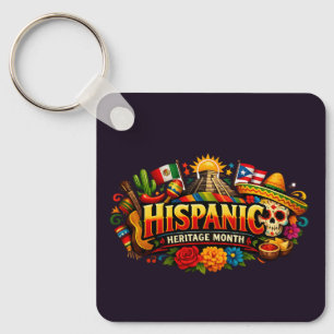 Hispanic Heritage Month Cultural Celebration Keychain