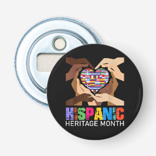 Hispanic Heritage Month Hands Heart Bottle Opener