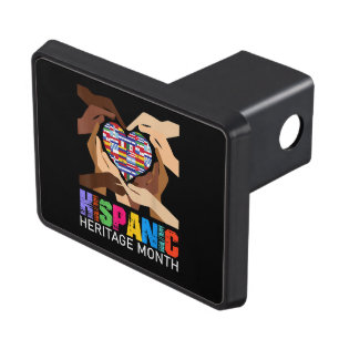 Hispanic Heritage Month Hands Heart Hitch Cover