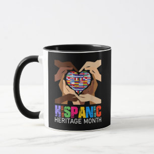 Hispanic Heritage Month Hands Heart Mug