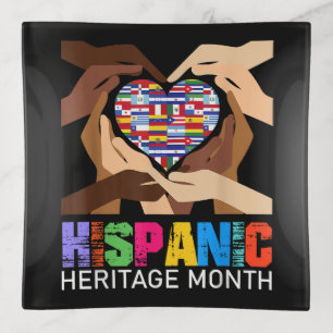 Hispanic Heritage Month Hands Heart Trinket Tray