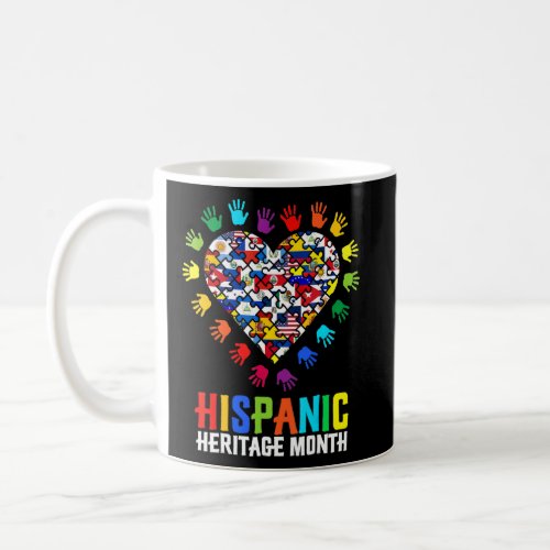 Hispanic Heritage Month Heart Hands All Latino Cou Coffee Mug