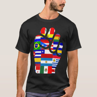 Hispanic heritage month latin american flags 2024 T-Shirt