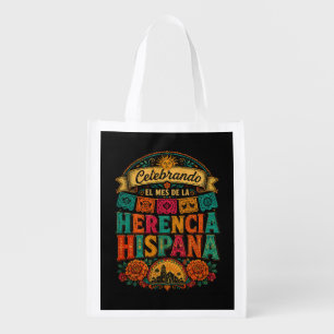 Hispanic Heritage Month Latino Culture Celebration Grocery Bag