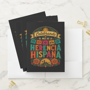 Hispanic Heritage Month Latino Culture Celebration Pocket Folder