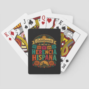 Hispanic Heritage Month Latino Culture Celebration Poker Cards