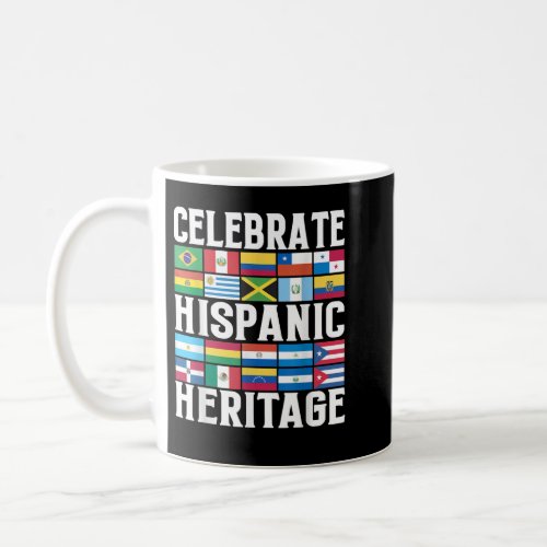 Hispanic Heritage Month Latino Flag all Countries Coffee Mug