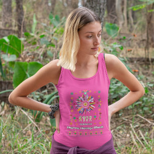 Hispanic Heritage Month Latino Flags sunflower De Tank Top