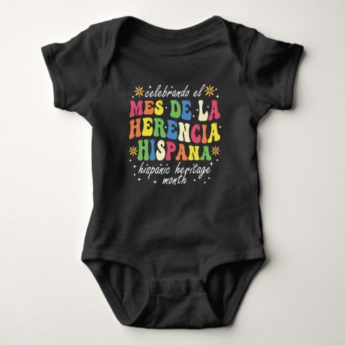 Hispanic Heritage Month Mes De La Herencia Hispana Baby Bodysuit