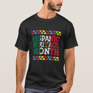 Hispanic Heritage Month Mexico Flag Latino Mexican T-Shirt