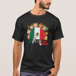 Hispanic Heritage Month Mexico Kids Boys Girls T-Shirt