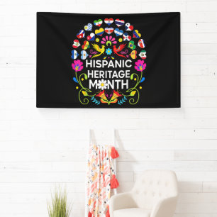 Hispanic Heritage Month National Latino Countries Banner