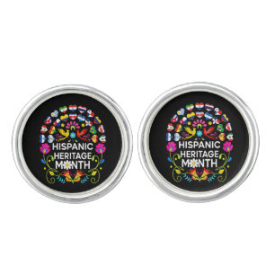 Hispanic Heritage Month National Latino Countries Cufflinks