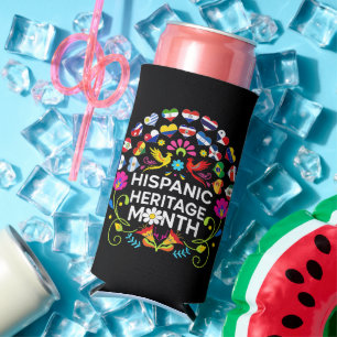 Hispanic Heritage Month National Latino Countries Seltzer Can Cooler