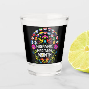 Hispanic Heritage Month National Latino Countries Shot Glass