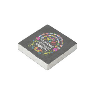 Hispanic Heritage Month National Latino Countries Stone Magnet