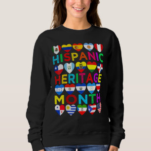 Hispanic Heritage Month National Latino Countries Sweatshirt