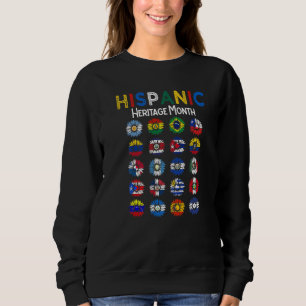Hispanic Heritage Month National Latino Countries Sweatshirt