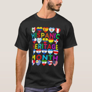 Hispanic Heritage Month National Latino Countries T-Shirt