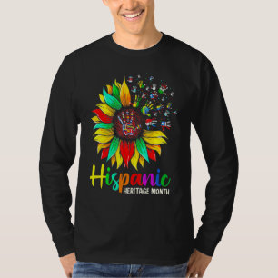 Hispanic Heritage Month National Latino Pretty Flo T-Shirt